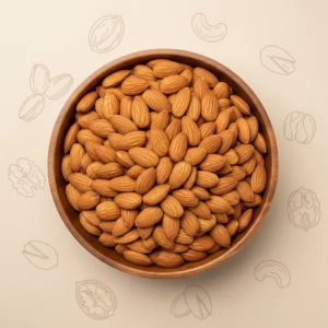 Premium Iranian Bold almonds with rich taste and natural nutrition, high-quality dry fruits from Iran