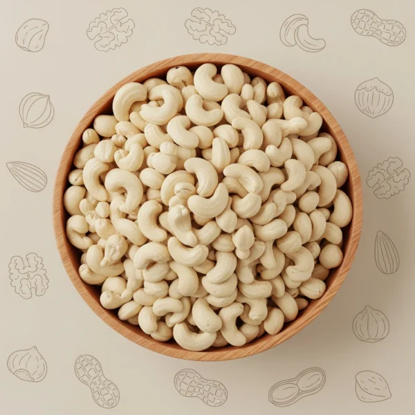 Premium Cashewnuts 180 grade with rich taste and nutrition, high-quality cashews for healthy snacking.