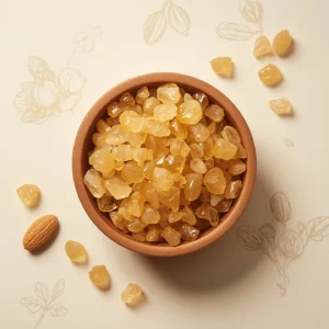 Natural Badam Gum crystals – edible almond resin used in Ayurvedic sweets and health drinks