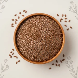 Organic flax seeds – high in fiber, omega-3, and plant-based protein for healthy living