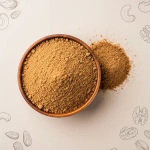 Panakarkandu powder – finely ground palm candy used as a natural sweetener and home remedy