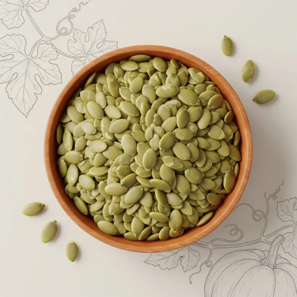 Raw pumpkin seeds – protein-rich edible superfood for snacking, smoothies, and baking